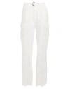 Ermanno Firenze Woman Pants White Size 4 Cotton, Polyester