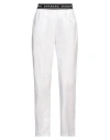 Ermanno Firenze Woman Pants White Size 4 Cotton, Polyamide, Rubber In White
