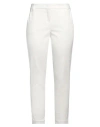 Ermanno Firenze Woman Pants White Size 8 Cotton, Polyamide, Elastane