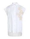 Ermanno Firenze Woman Shirt White Size 6 Cotton