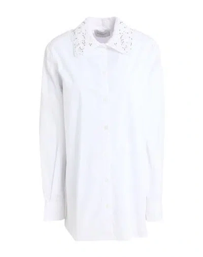 Ermanno Firenze Woman Shirt White Size 8 Cotton