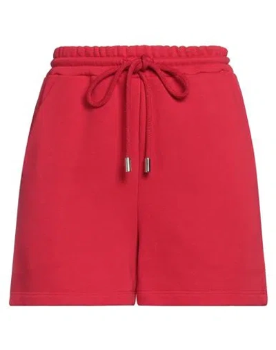 Ermanno Firenze Woman Shorts & Bermuda Shorts Red Size 4 Cotton, Polyester