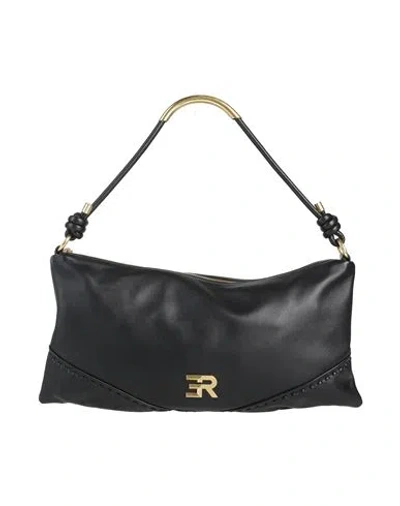 Ermanno Firenze Woman Shoulder Bag Black Size - Cow Leather