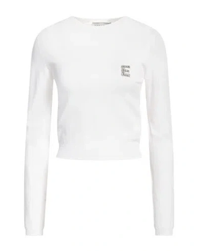 Ermanno Firenze Woman Sweater Off White Size 4 Viscose, Polyamide In Off White