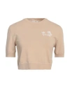 Ermanno Firenze Woman Sweater Sand Size 8 Viscose, Polyamide