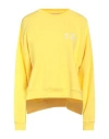 Ermanno Firenze Woman Sweatshirt Yellow Size 10 Cotton In Yellow