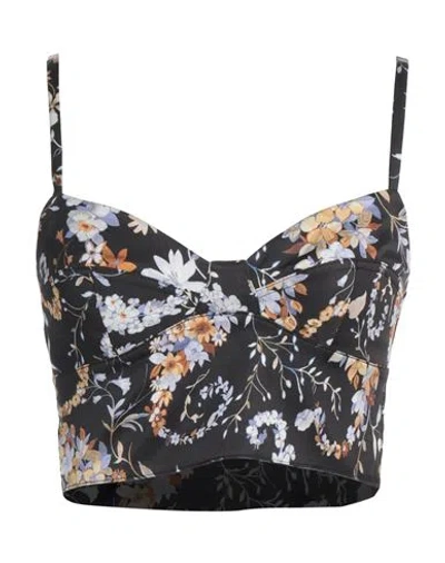 Ermanno Firenze Woman Top Black Size 6 Viscose