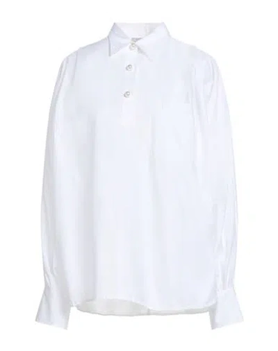 Ermanno Firenze Woman Top White Size 6 Cotton