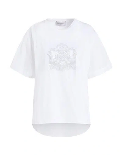 Ermanno Firenze Woman T-shirt White Size 4 Cotton