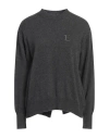 Ermanno Firenze Woman Turtleneck Lead Size 2 Viscose, Polyamide, Wool, Cashmere