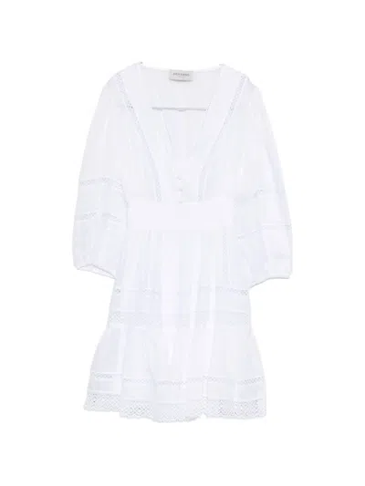 Ermanno Firenze Women's Cotton Short Dress In White