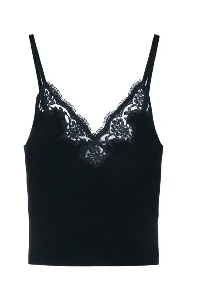 Ermanno Firenze Top Pizzo In Black