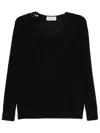 Ermanno Firenze Long-sleeved Sweater In Black