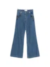 Ermanno Flared Leg Denim Jeans In Blue