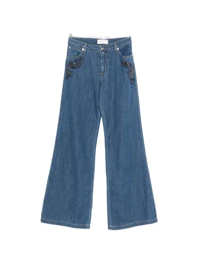 ERMANNO ERMANNO FLARED LEG DENIM JEANS