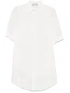 Ermanno Lace Detail Cotton Shirt Dress