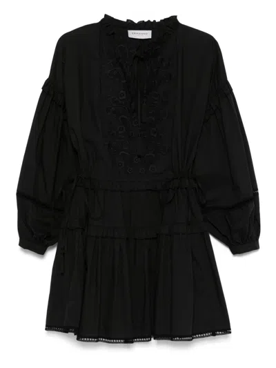Ermanno Lace-detail Mini Dress