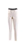Ermanno Light Blue Pants In White