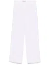 Ermanno Linen Blend Trousers In Black