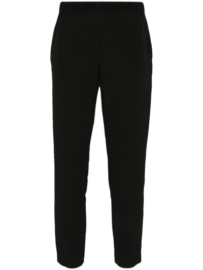 Ermanno Logo Waistband Trousers In Black