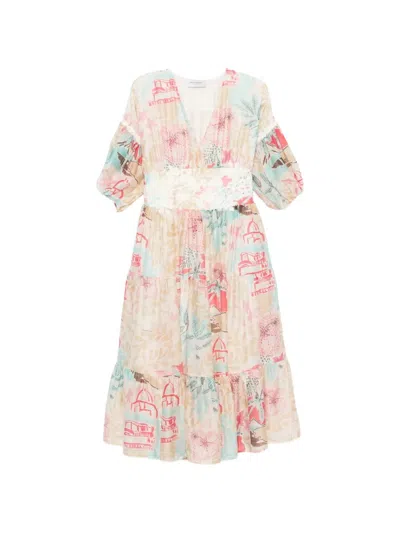 Ermanno Mandor Lyocell Polyamide Dress In Pink