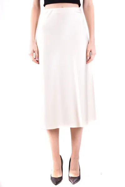 Ermanno Midi Skirt With Luxurious Polyester-elastane Blend And Flattering Silhouette In Neutrals