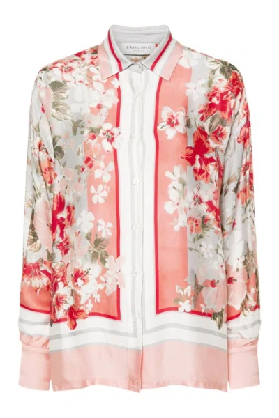 Ermanno Multicolor Women's Shirt In Pink