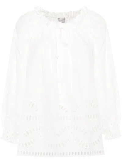 Ermanno Off-shoulders Blouse In White