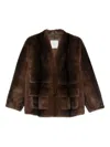 Ermanno Polyester Abrigo In Brown