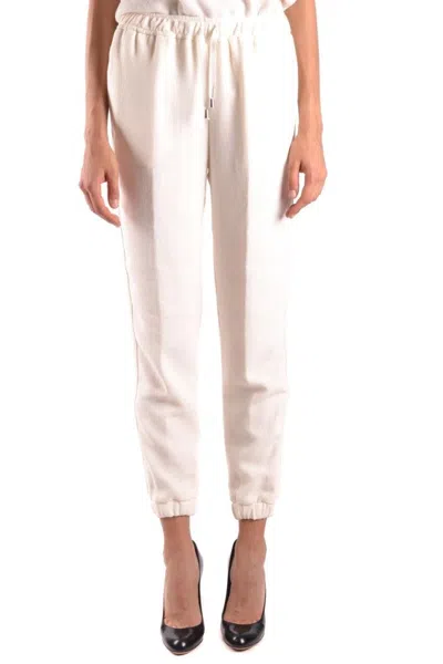 Ermanno Relaxed Fit Trousers With Elastic Waistband In Neutral