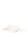 Ermanno Scervino 100% Cashmere Scarf With Refined Finish In White