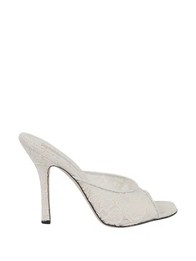 Ermanno Scervino 110mmm Floral-lace Peep-toe Heeled Mules In White