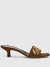 Ermanno Scervino 40mm Floral-embroidered Mules In Brown