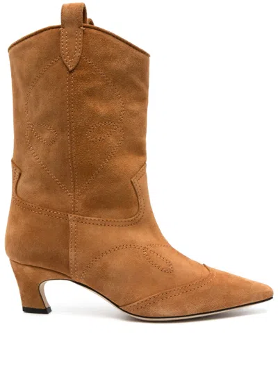 ERMANNO SCERVINO 50MM SUEDE COWBOY BOOTS