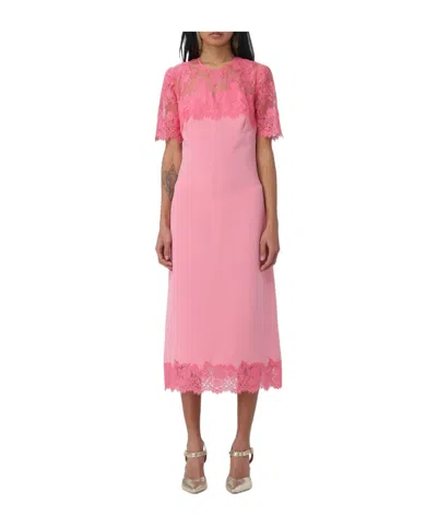 ERMANNO SCERVINO HOLLOWED-OUT SPLICING DRESS