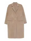 Ermanno Scervino Efezia Coat With Button Closure And Flap Pockets In Gray