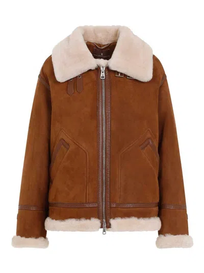 Ermanno Scervino Abrigo Corto - Marrón Oscuro In Brown