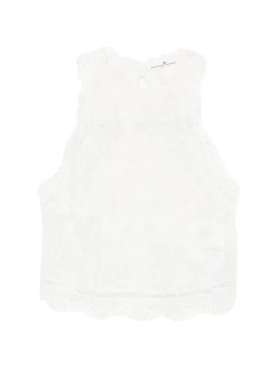 Ermanno Scervino All-over-embroidered Top In Yellow