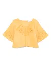 Ermanno Scervino Lace Blouse In Yellow