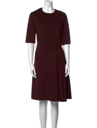 Pre-owned Ermanno Scervino Angora Midi Length Dress In Red