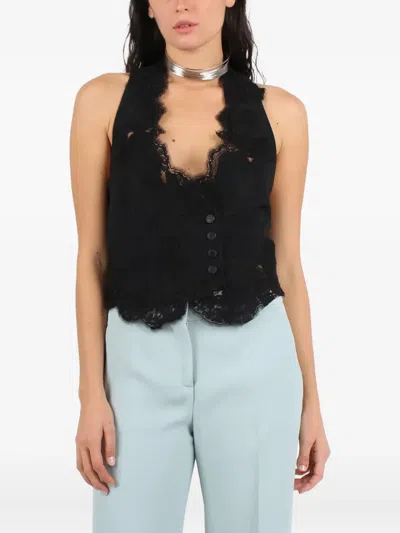 Ermanno Scervino Back-buckle Waistcoat In Multi