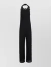 Ermanno Scervino Backless Halter Neck Lace Dress In Black
