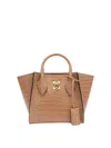Ermanno Scervino Double Handle Shoulder Bag In Beige
