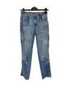 Ermanno Scervino Bag Details Denim Trousers In Blue