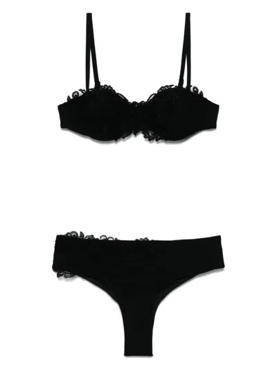 Ermanno Scervino Balconette Bikini In 黑色