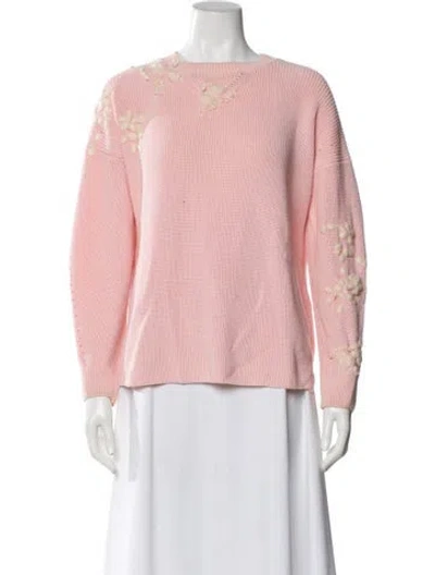 Pre-owned Ermanno Scervino Bateau Neckline Sweater In Pink
