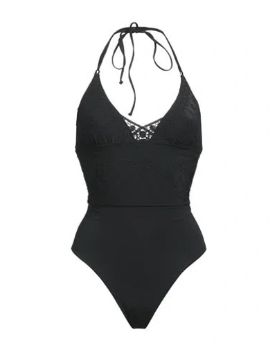 Ermanno Scervino Beachwear Woman One-piece Swimsuit Black Size L Polyamide, Elastane