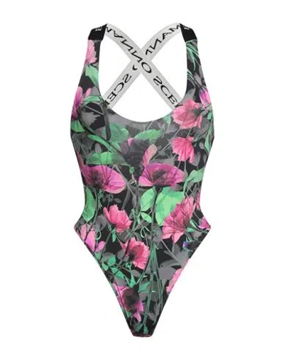 Ermanno Scervino Beachwear Woman One-piece Swimsuit Green Size L Polyamide, Elastane