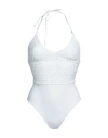 Ermanno Scervino Beachwear Woman One-piece Swimsuit White Size S Polyamide, Elastane