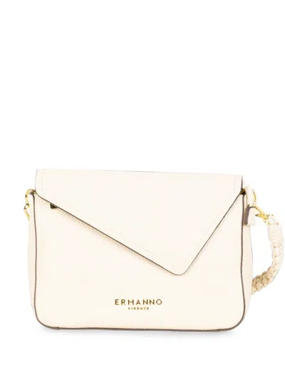 Ermanno Scervino Beatrice Iv Envelope-flap Braided-handle Shoulder Bag In Neutral